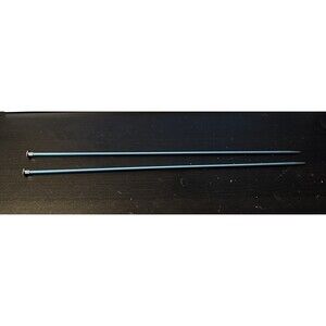 Bates Knitting #4 3.5 mm Needles 14" long Blue Aluminum Preowned